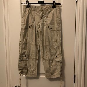 2️⃣for🔟 Lucy Khaki Cargo Capri